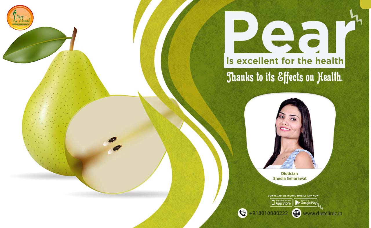 Pear is excellent for the health thanks to its effects on health