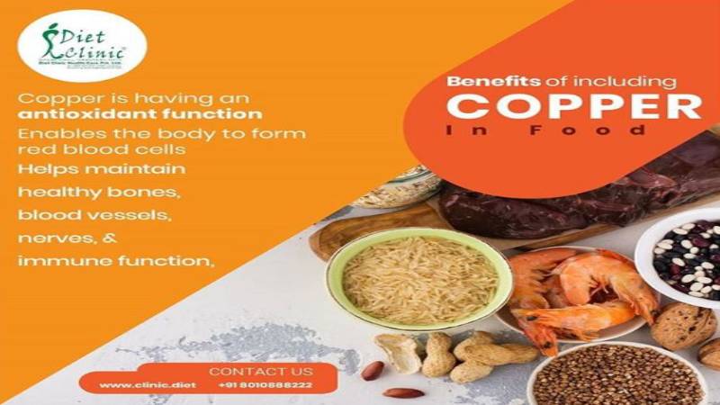 Copper in foods