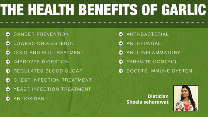 health benefits of having garlic